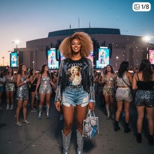 Beyoncé Mrs Carter World Tour 2013 – Black Graphic Tee – Women’s Small Slim Fit